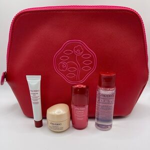 Shiseido Makeup Bag And Travel Size Skincare New